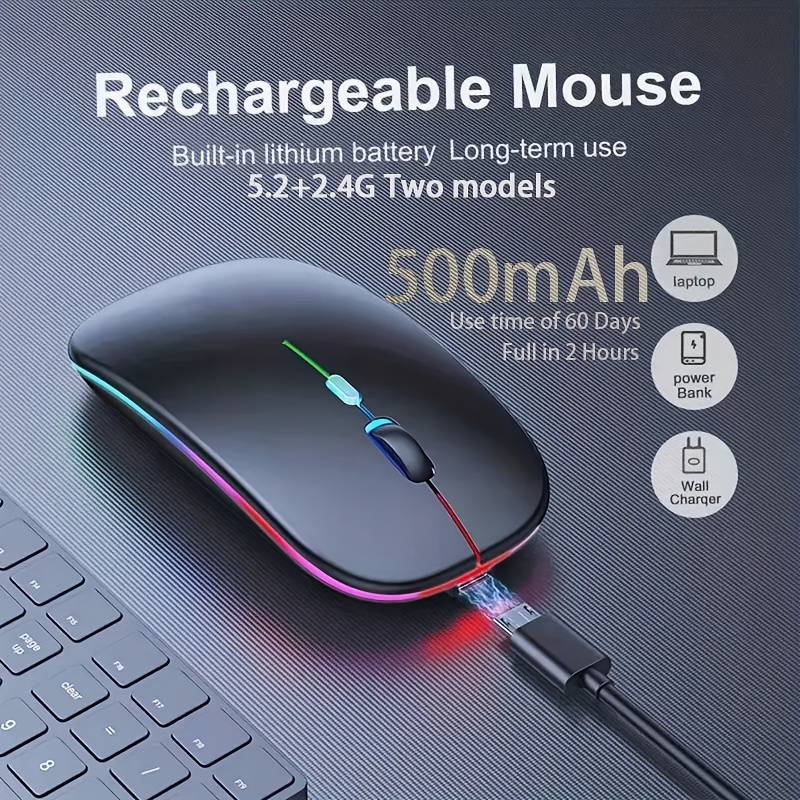 Mouse Color Black Add Space Silvery