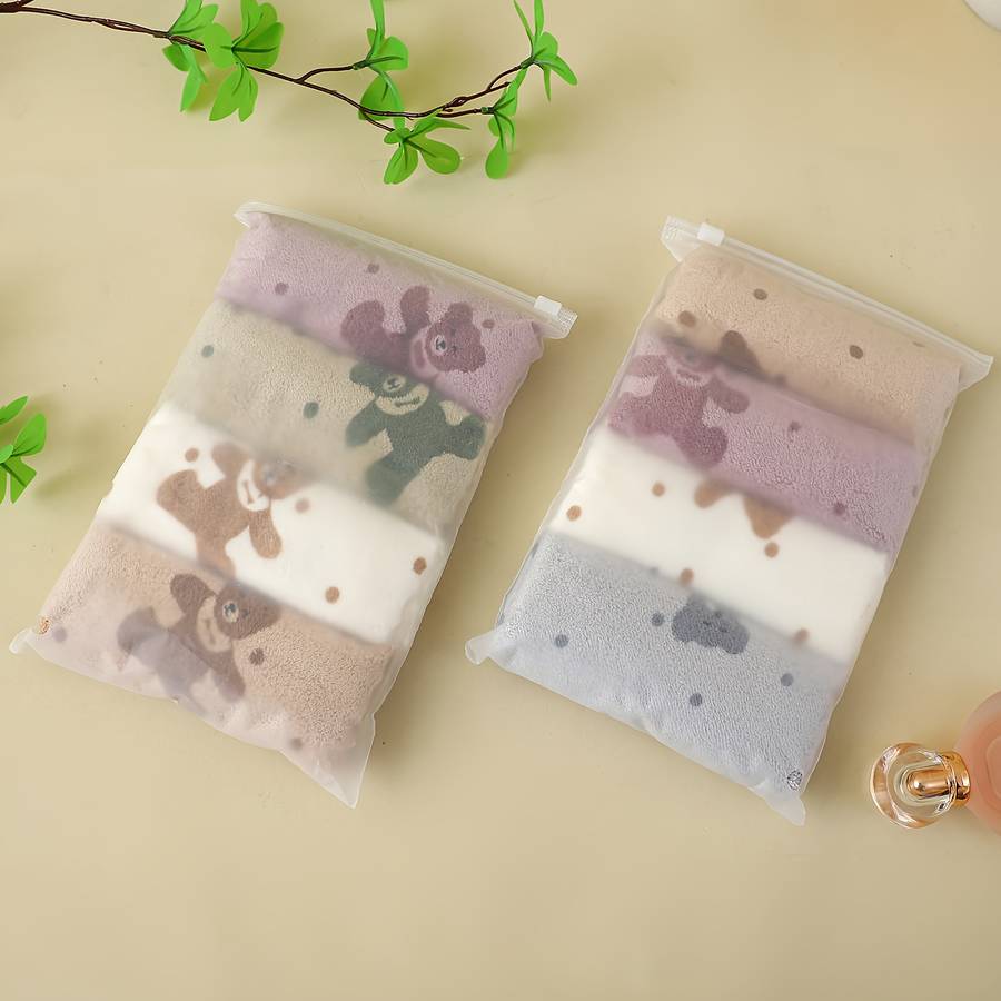 Towel Color 5Piece Mixed Color Bear Set