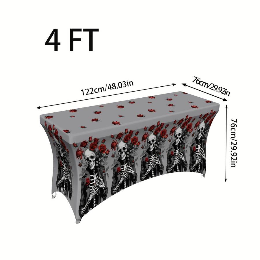 Halloween tablecloth decoration color Gray Bottom size 8FT