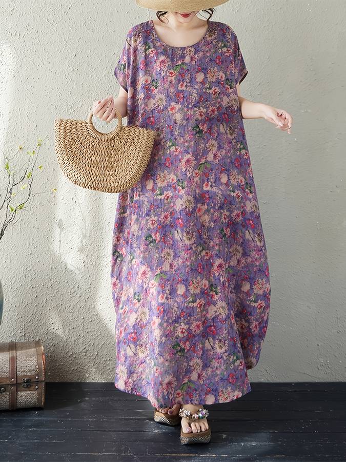 Women S Dress Color Purple Size Asian One Size