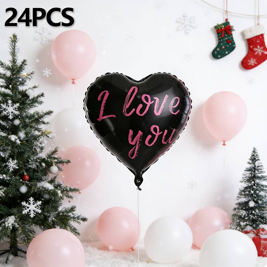 50Pcs Luxury Premium Modern Inch Heart Shaped Balloons For Holiday Gathering