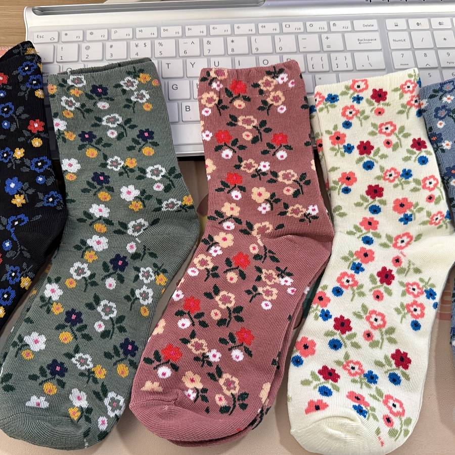 Women S Socks Color Multicolor 5Pairs Size Asian Onesize