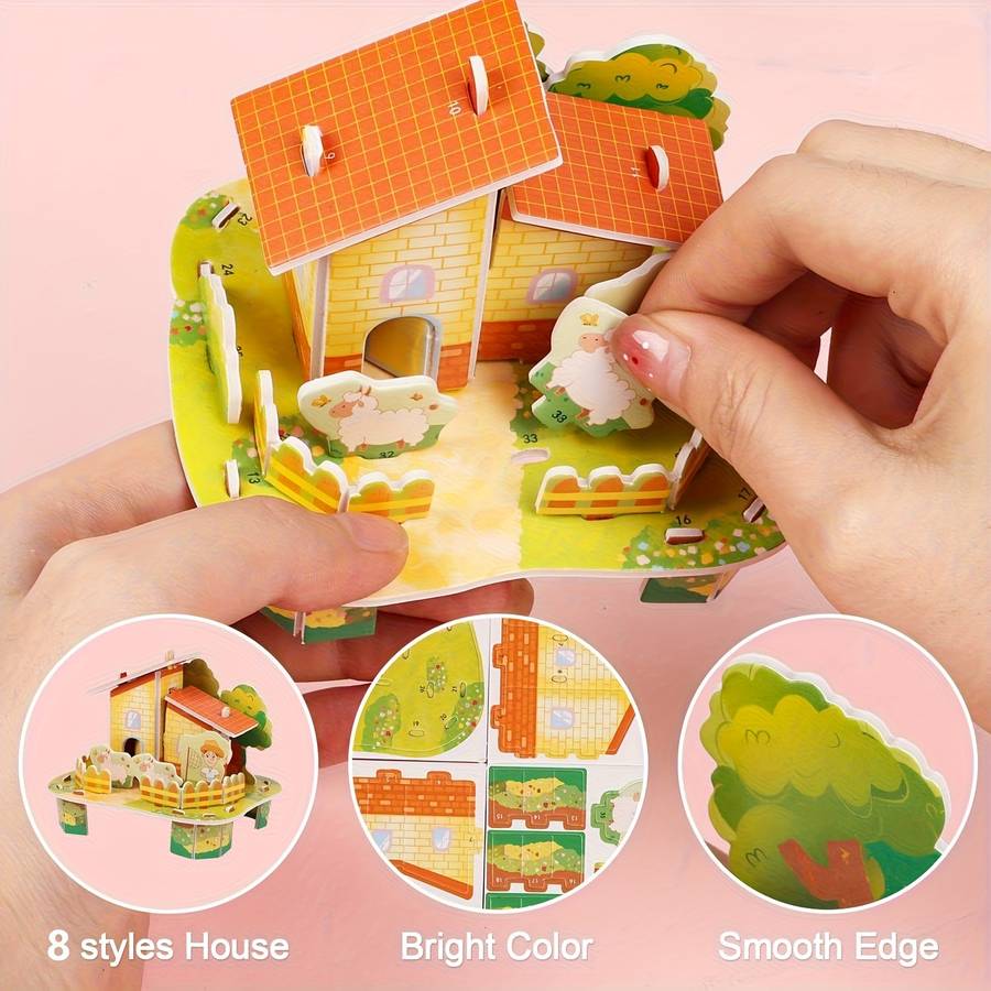 Building Toy Architectural Model Toy Set Quantity 12Pcs