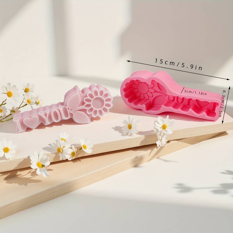 Suitable For Baking Molds Color Pink Style Hello Rose Heart