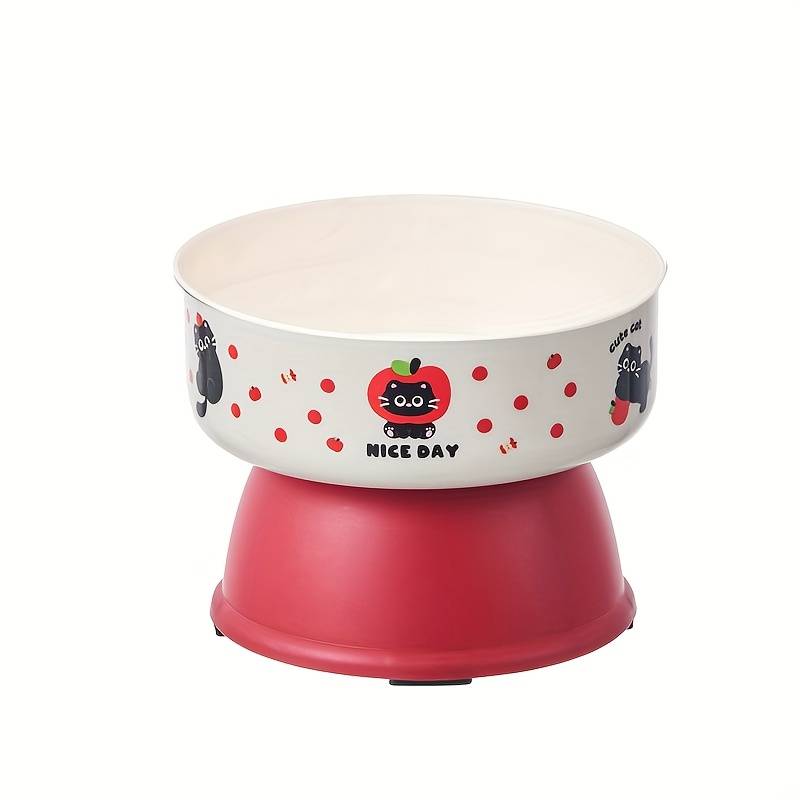 Pet Supplies Color Red Large Size Stainless Steel Bowl