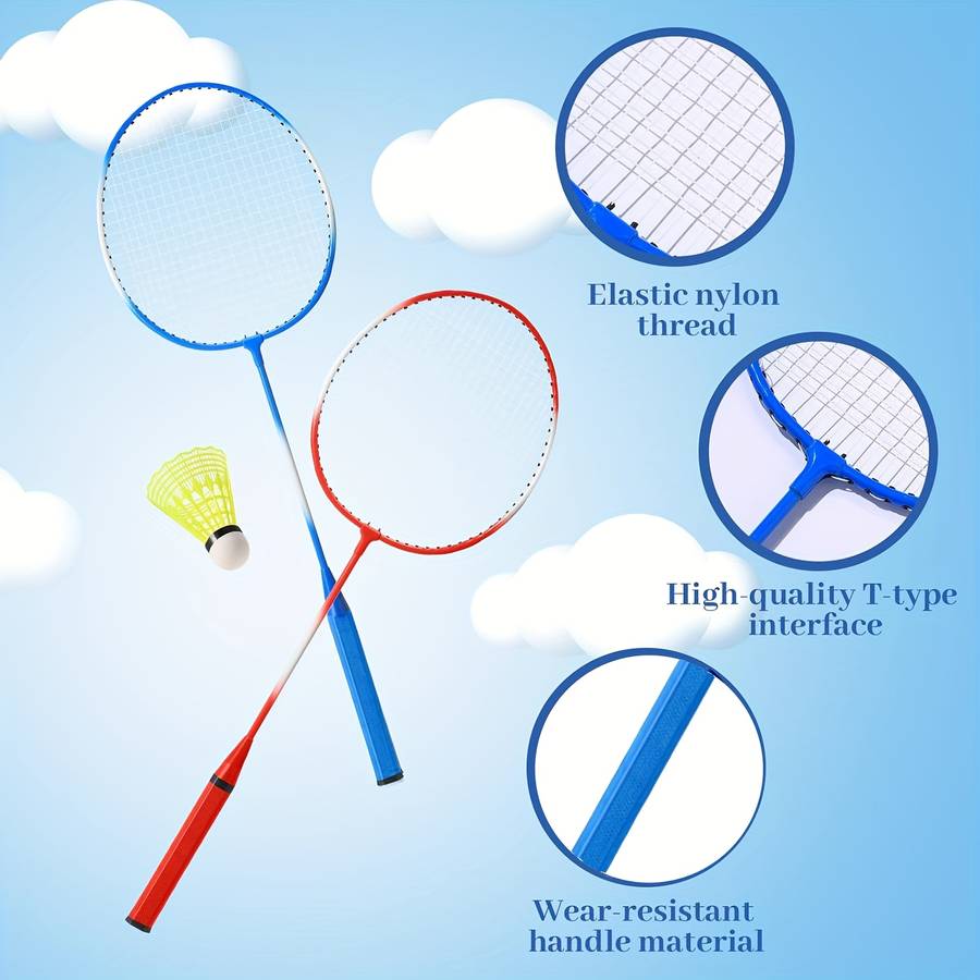Badminton Racket Color Gradient Bluegradient Red