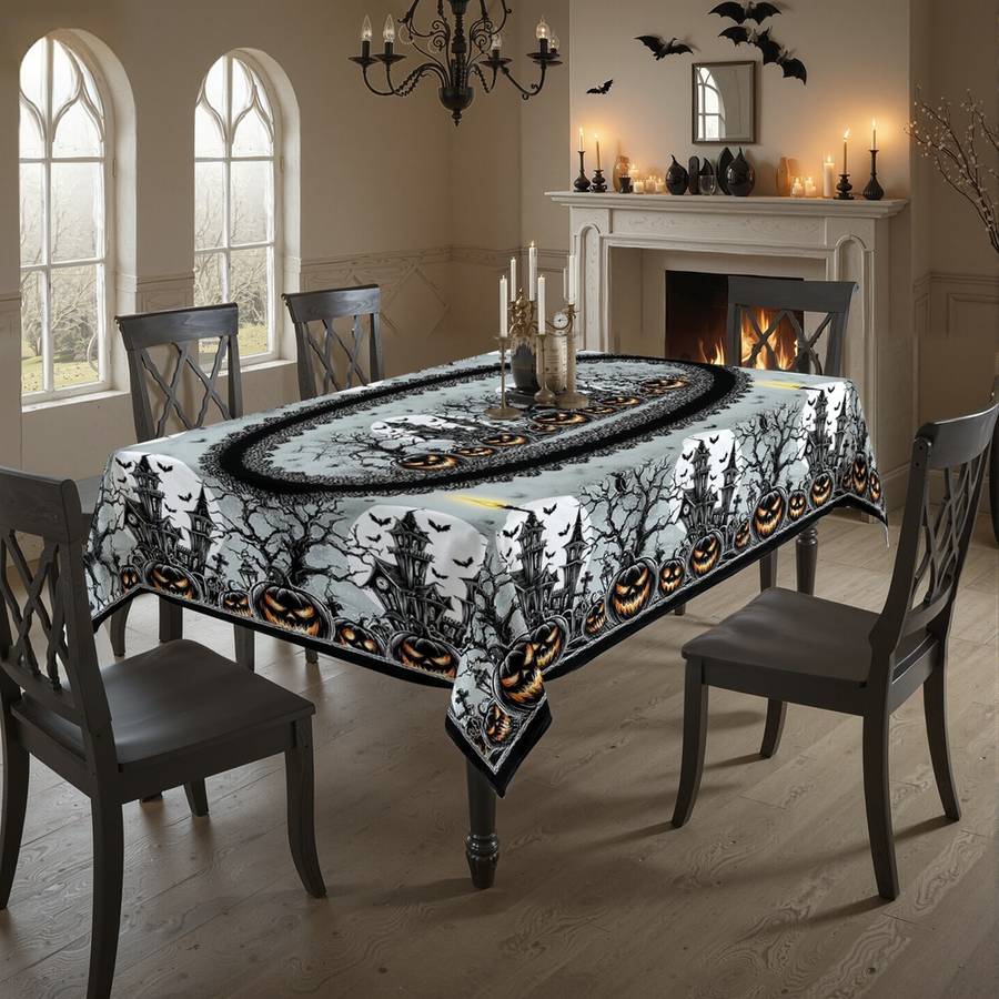 Halloween tablecloth decoration size 140 x 360cm or 55 x 141inch