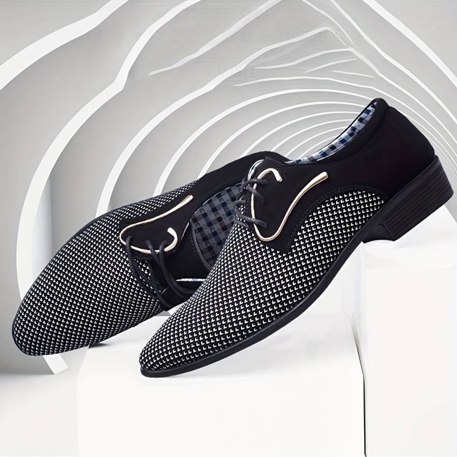 Mens Leather Shoes Color Black Sizeuk 7