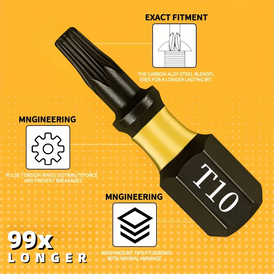 Screwdriver Bit Tool Set Quantity 10Pcs