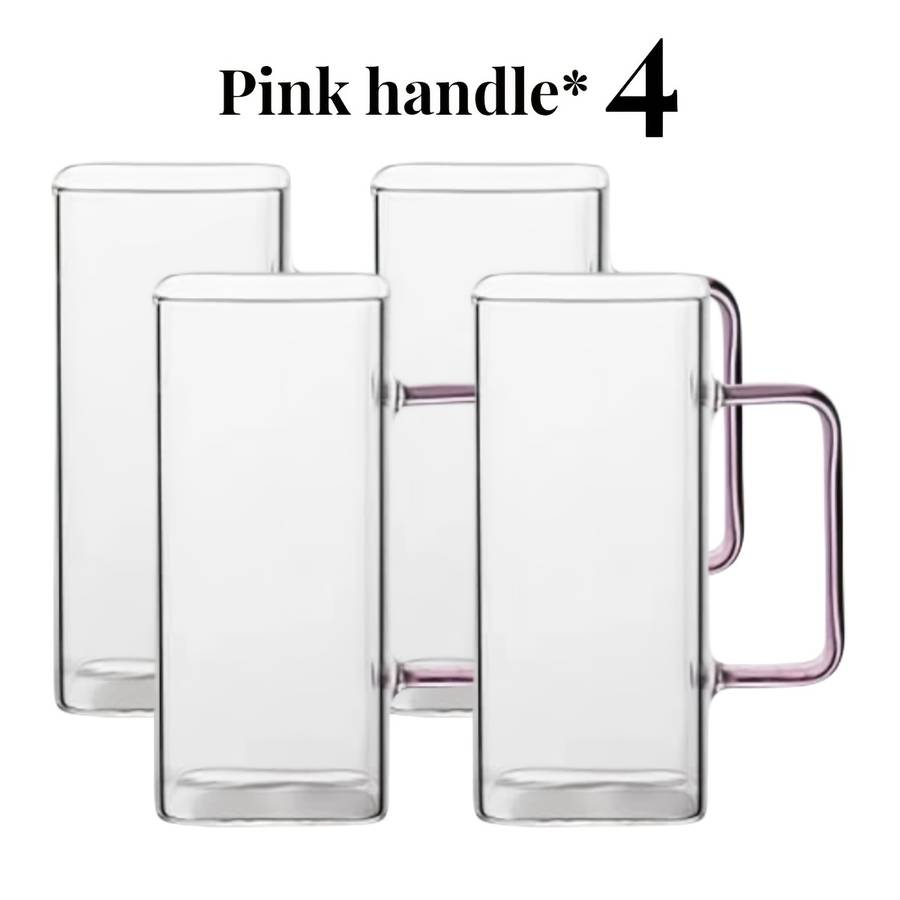 Water Cup Color Green Handle Quantity4