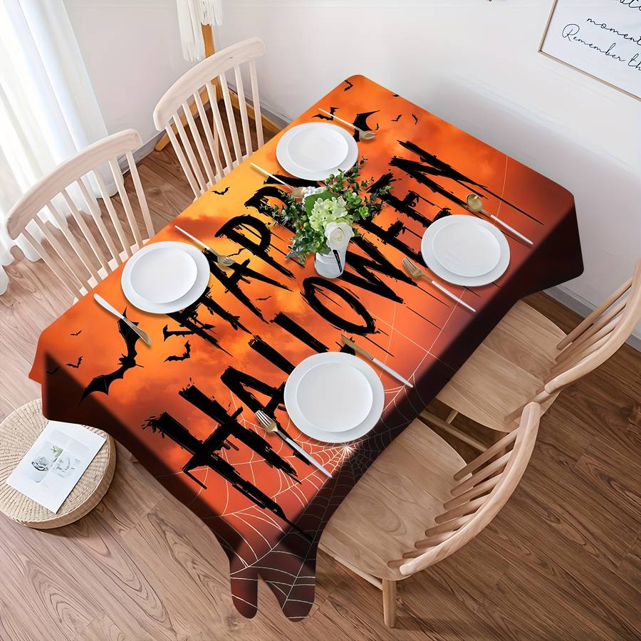 Halloween tablecloth decoration size 55.1 x 70.8in or 140 x 180cm