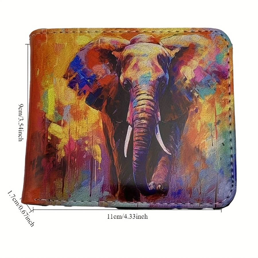 Elephant Print Bifold Wallet