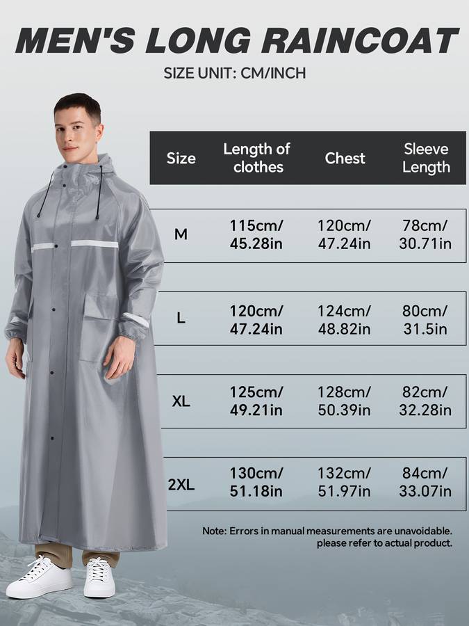 Raincoat Grey Size Uk M