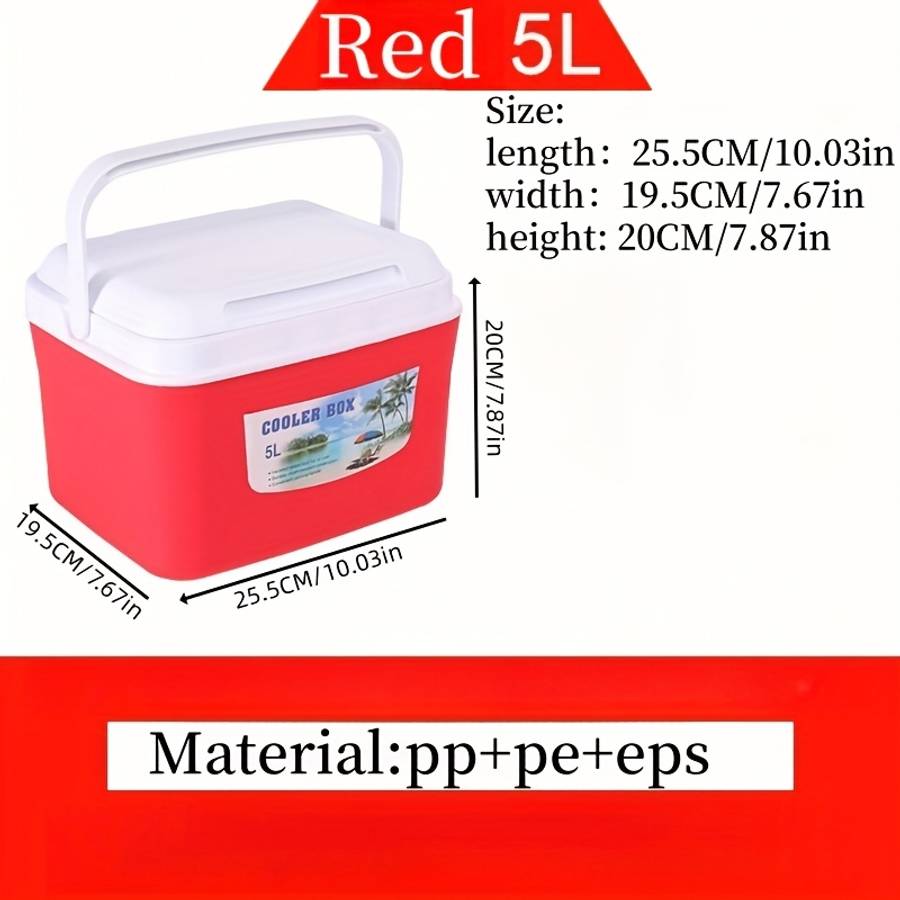 Refrigerator Color Red Capacity5L 5 Ice Packs 2 Ice Plates
