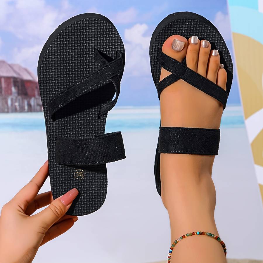 Ladies Summer Flip Flops Black Uk 5