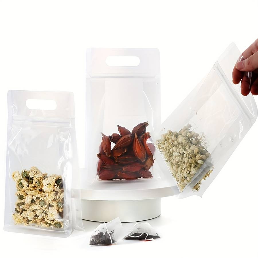 Food Storage Bags Color Transparent 10Pcs Size12X22Cm