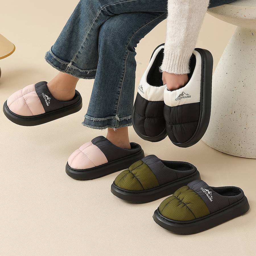 Cotton Slippers Color White And Black Sizeuk 10.5-11