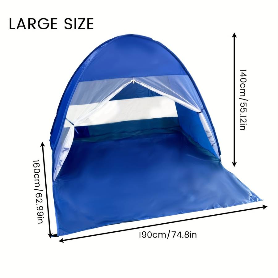 Durable Pakicetus Instant Pop Up Beach Tent Large Portable Camping Shelter Sun