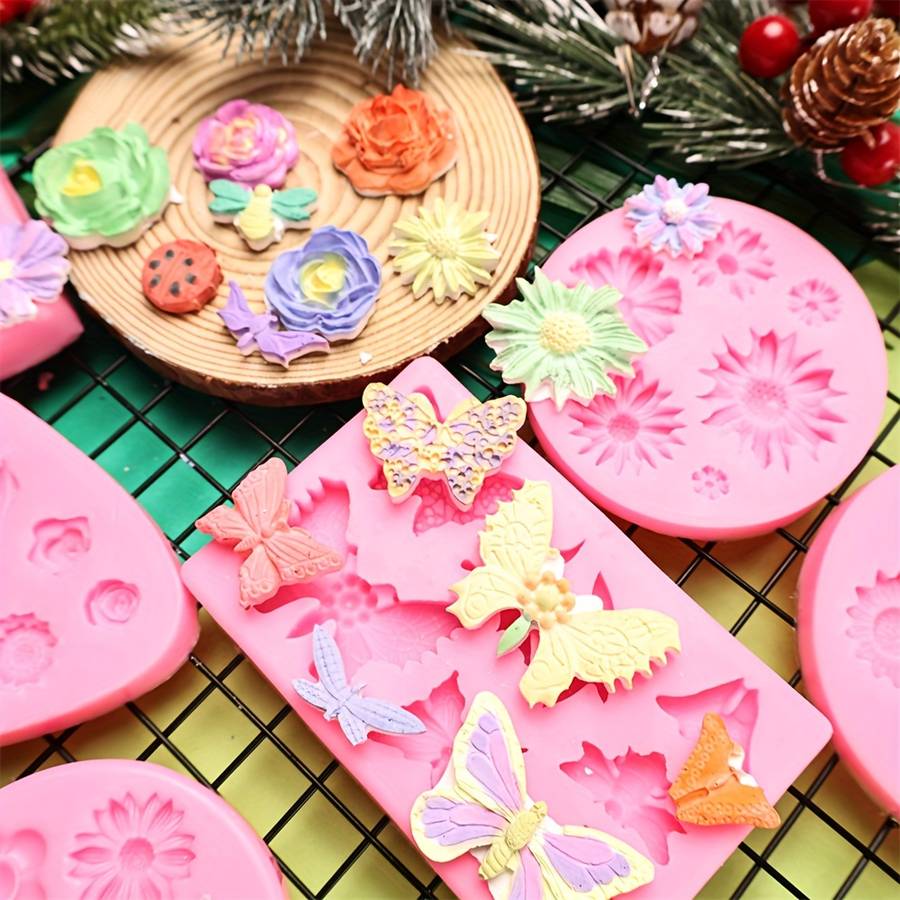 Suitable For Baking Molds Items 8Pcs Pink