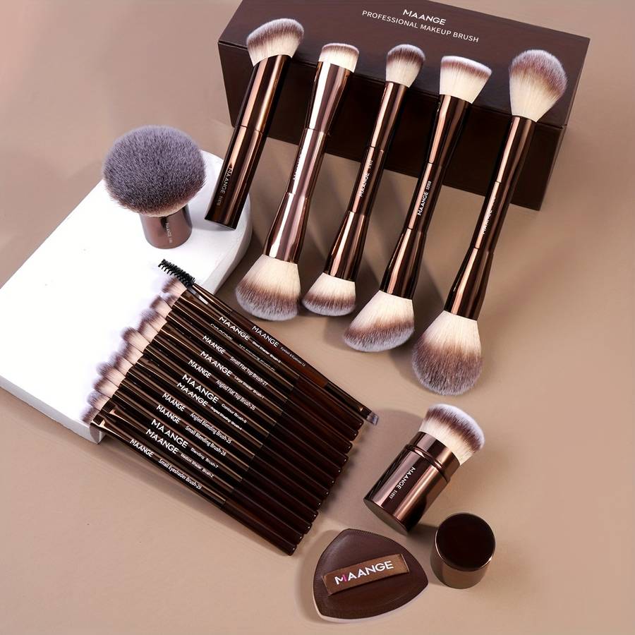 Makeup Brush Set Color Pink