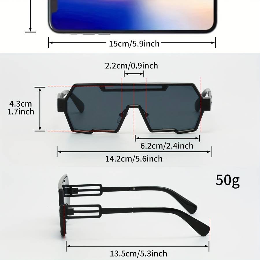 Mens Glasses Color C3 Golden Frame Black And Gray Film