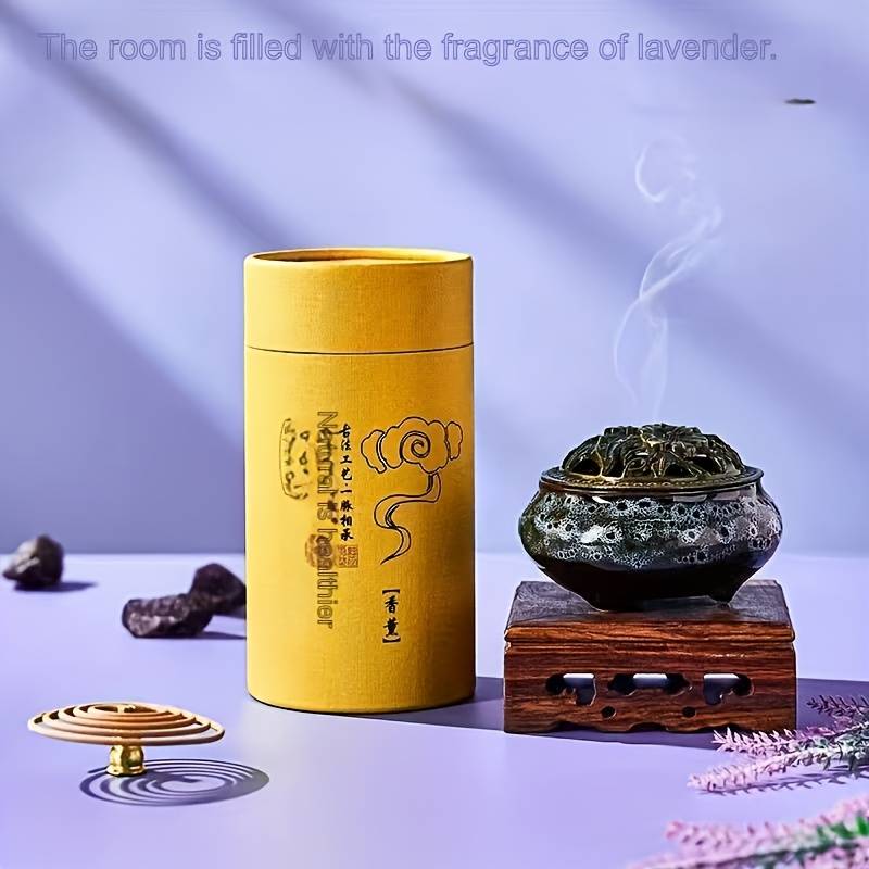 Incense Burner Model  Amber Yellow Kiln Transformation Yellow
