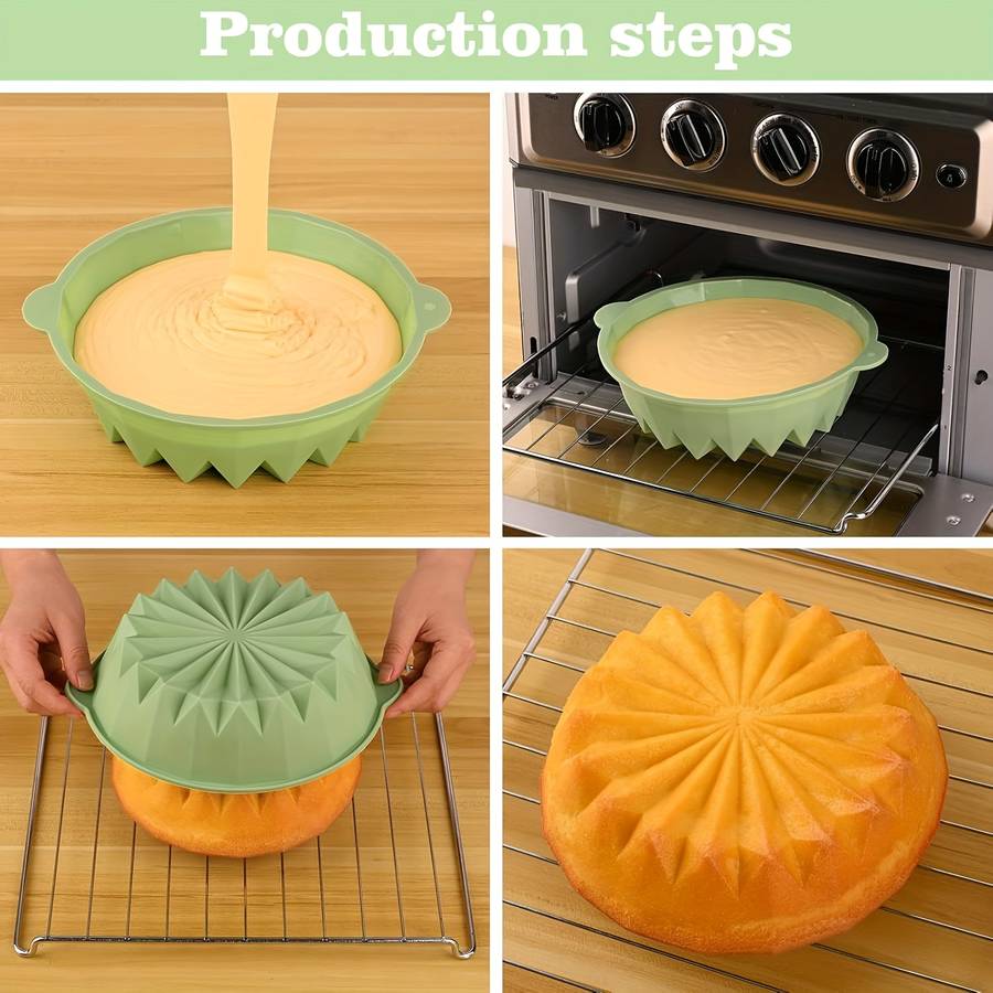 Suitable For Baking Molds Color Green Quantity 4Pcs