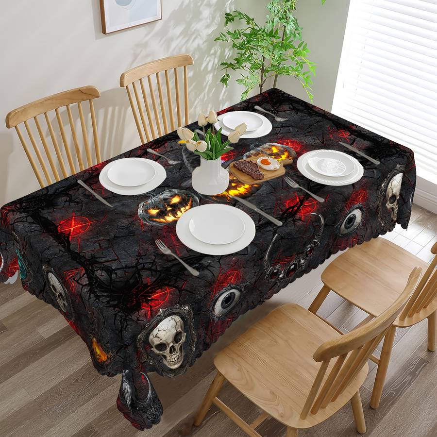 Halloween tablecloth decoration size Round 152cm or 60inch