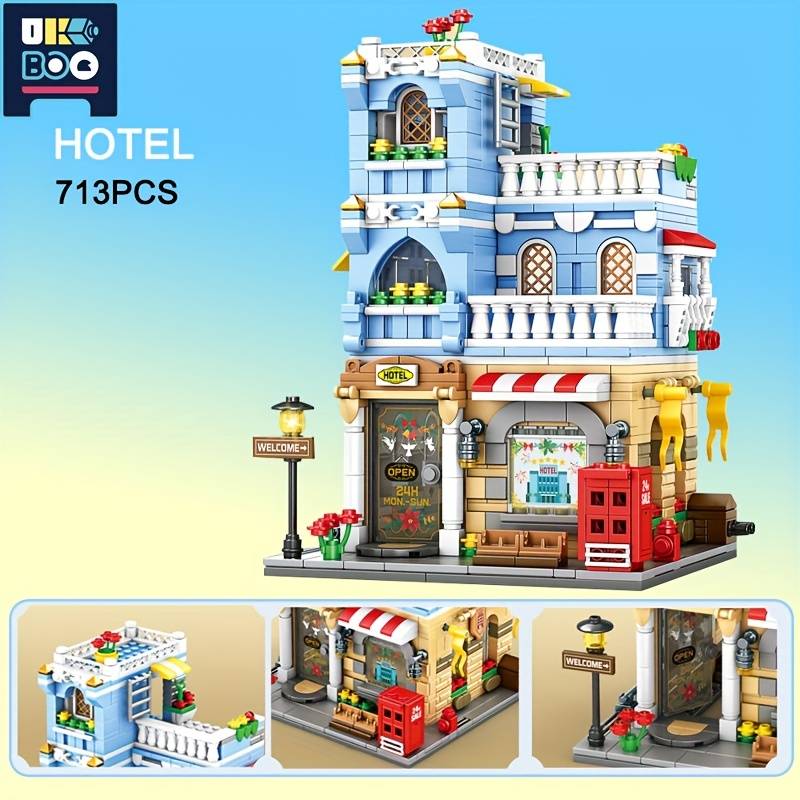Building Toy Architectural Model Toy Set Style Hammer Burgershop