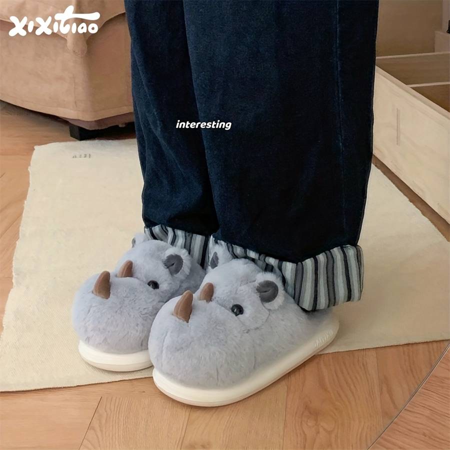 Cotton Slippers Color Grey Blue Sizeuk 1.5-2