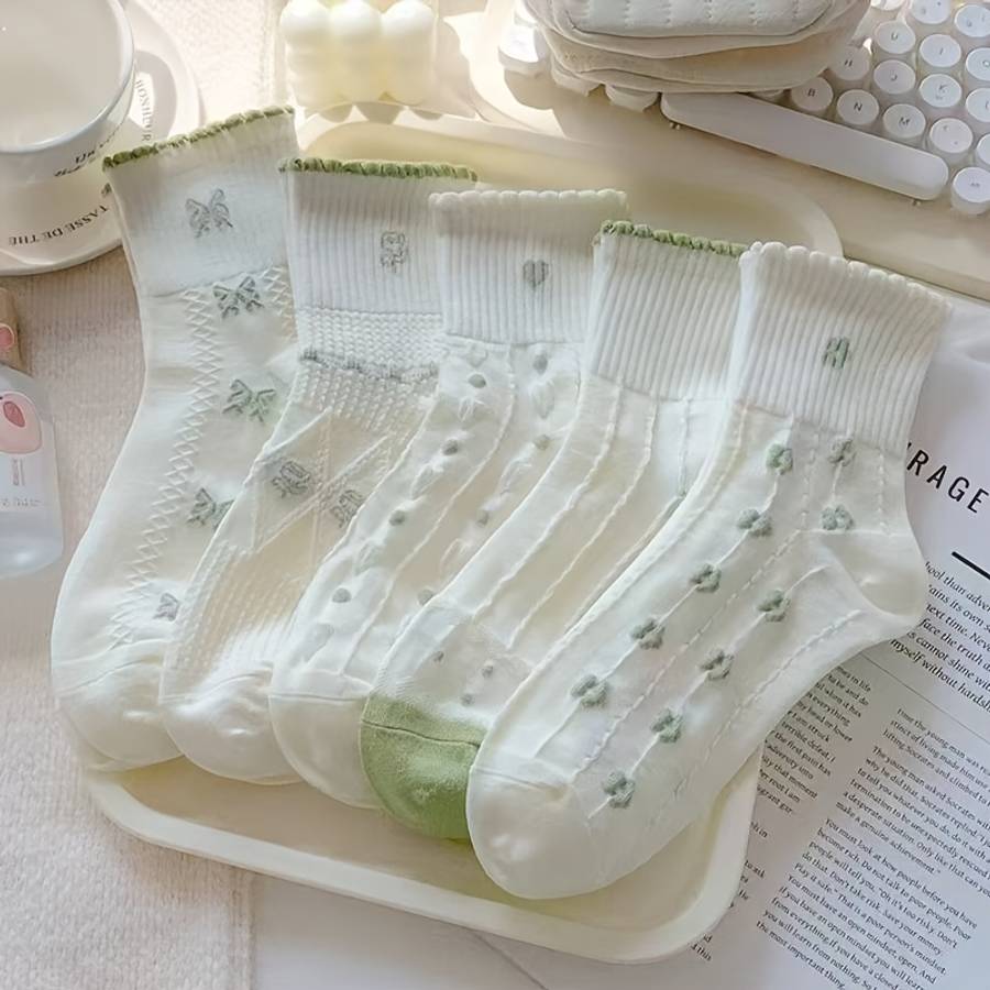 Women S Socks Color Grass Green Size Onesize