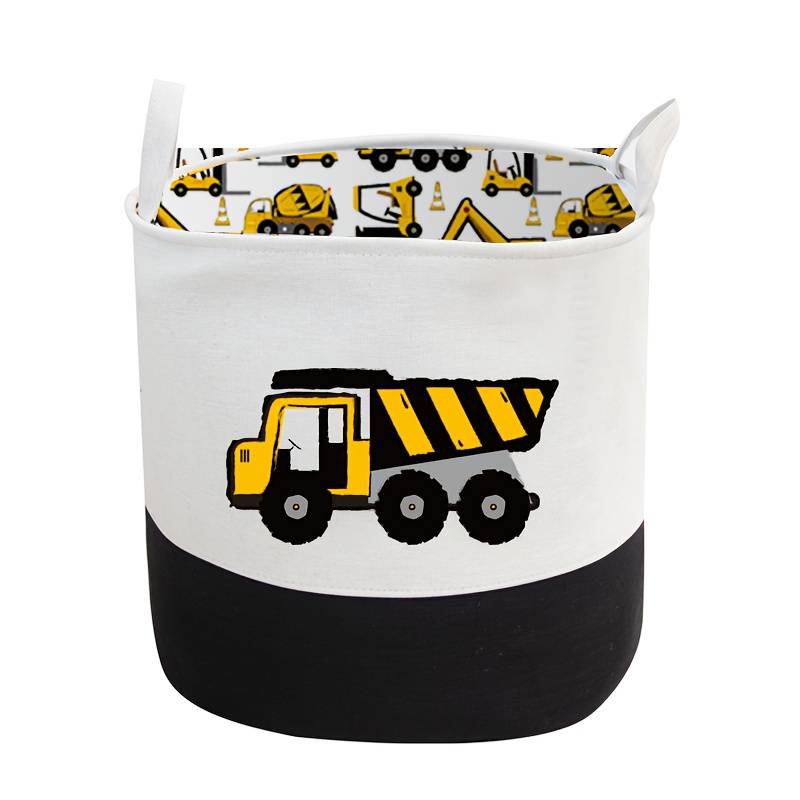 Storage And Organizationcolor Embroidered Excavator Letter Oval Bucket