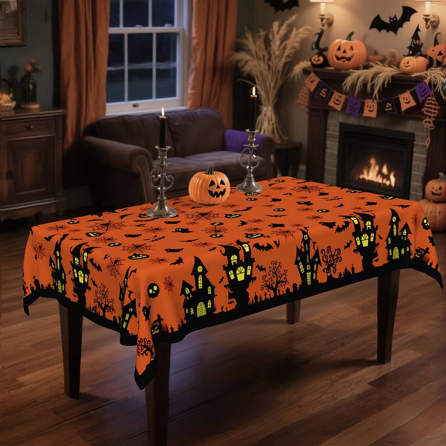 Halloween tablecloth decoration size 60x102in 152x259cm or Rectangle
