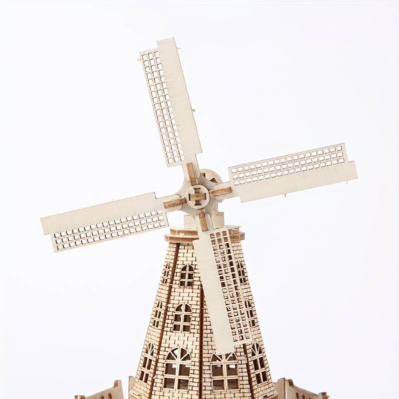 Building Toy Architectural Model Toy Set Style Windmill