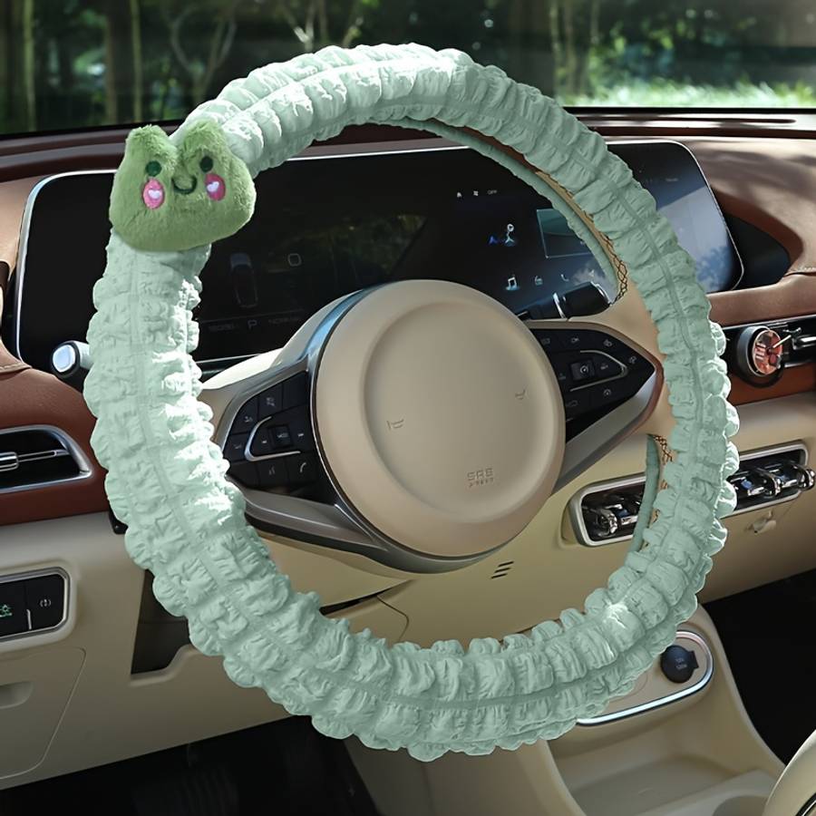 Car Steering Wheel Cover Frog Green