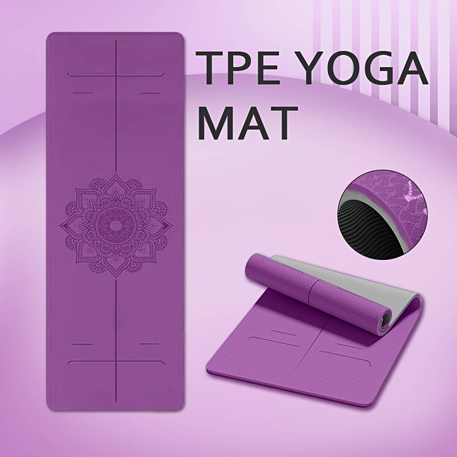 Yoga Mat Blue Size 182.88*80.01*1.12Cm