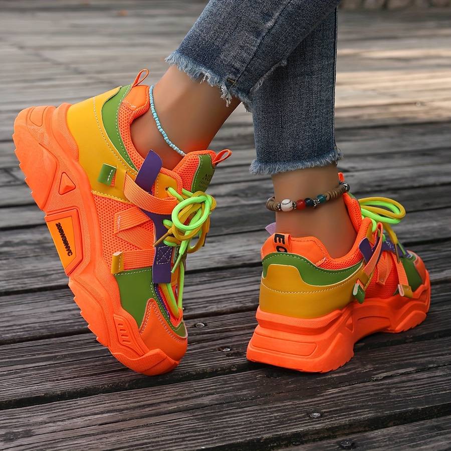 Women S Sneakers Color Orange Sizeuk 5.5