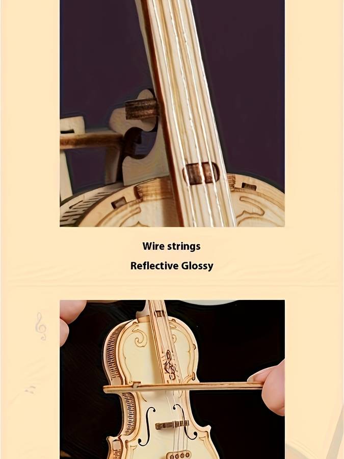 3D Puzzle Musical Instrument Model Model Cello Building Blocks Puzzle