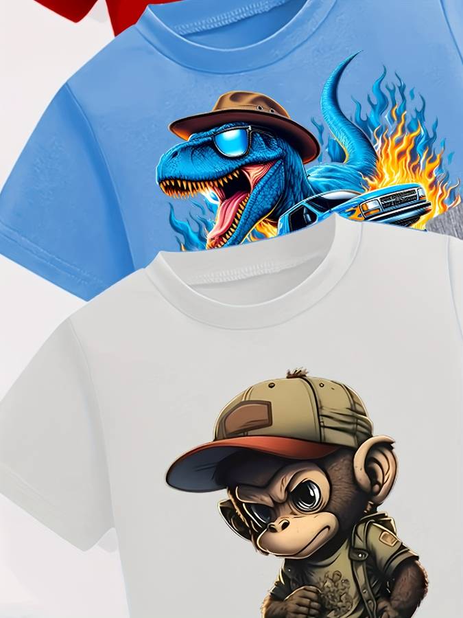Boys T Shirt Color Mixed Color Size5-6Y