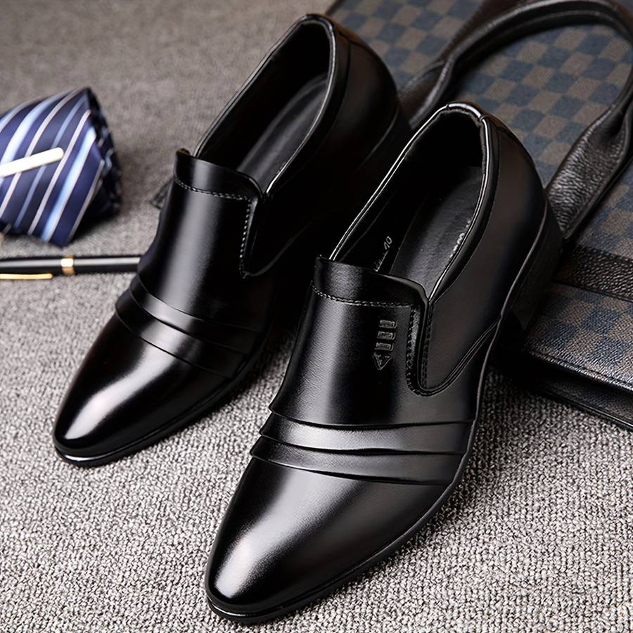 Mens Leather Shoes Color Black Sizeuk 9