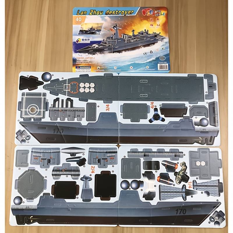 3D Jigsaw Puzzle Model Ship Style Aircraft Carrier  Add   Battleship