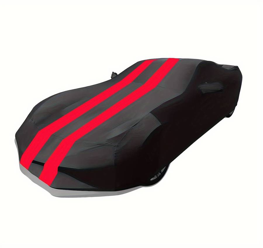 Car Cover Color Black Red Model For C5