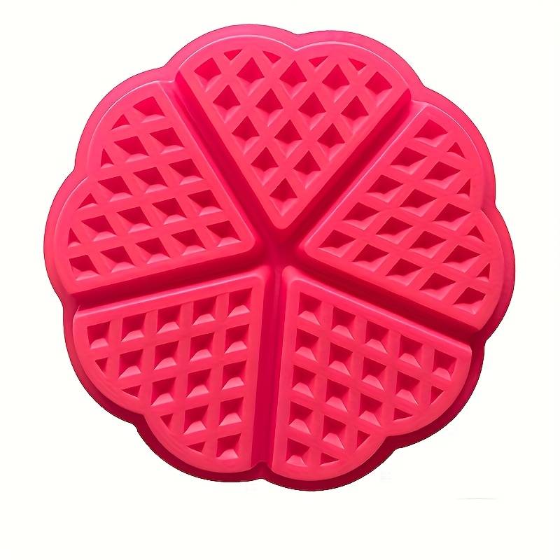 Suitable For Baking Molds Color Red Heart Shaped Waffle Cake Mold 1Pcs