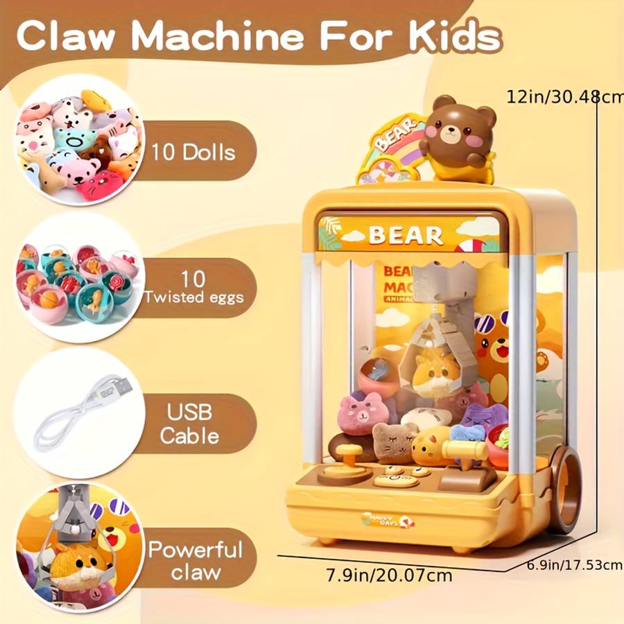 Childrens Toys Style Rainbow Rabbit10 Gashapon Balls  10 Random Dolls