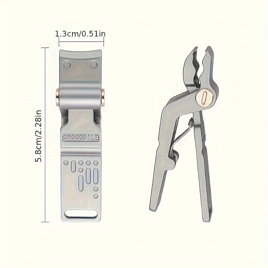 1pc Nail Clippers Set Stainless Steel Modern Style Unscented Finger Nail Care Professional
