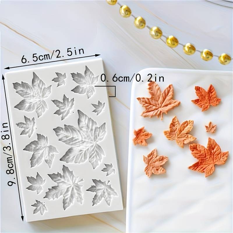 Suitable For Baking Molds Model Multi Piece Maple Leaf Silicone Mold