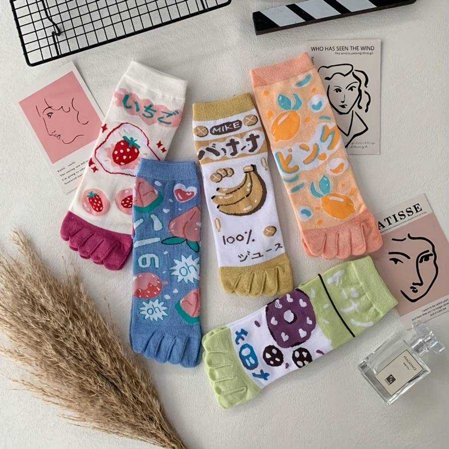 Women S Socks Color Banana D 5 Pairs Size Onesize