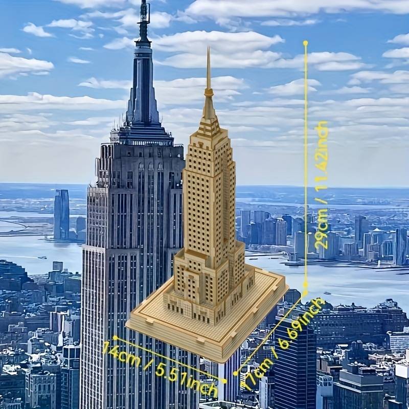 Building Toy Architectural Model Toy Set Model Empire State Building