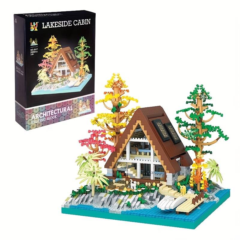 Building Toy Architectural Model Toy Set Style Wooden House