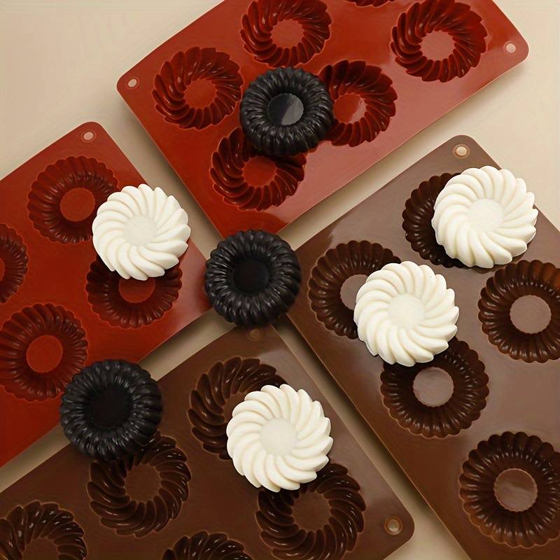 Suitable For Baking Molds Model Dark Red Whirlwind